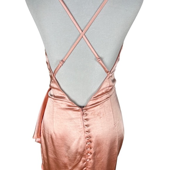 REVOLVE Cordae Midi Dress in Sherbet Pink ELLIATT XS NWT - Picture 10 of 12